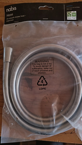 Smooth shower hose nabis - 2m,