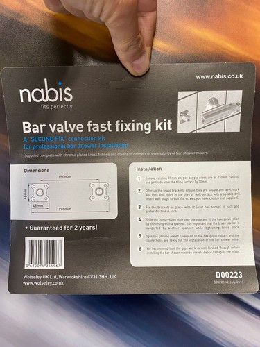 Nabis bar valve fast fixing - bar,